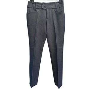 Calvin Klein Women’s Wide Waistband Straight leg Trousers Black charcoal Size 4